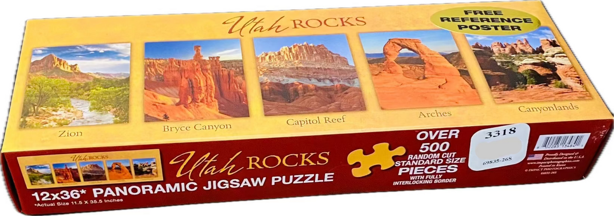 Utah Rocks Panoramic 500pc Puzzle – Canyonlands Natural History Association