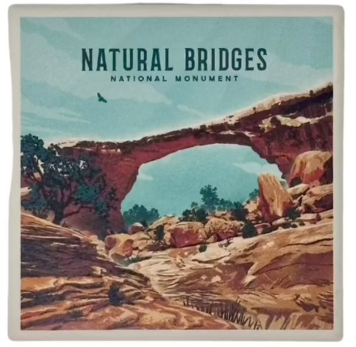 Natural Bridges Litho Coaster