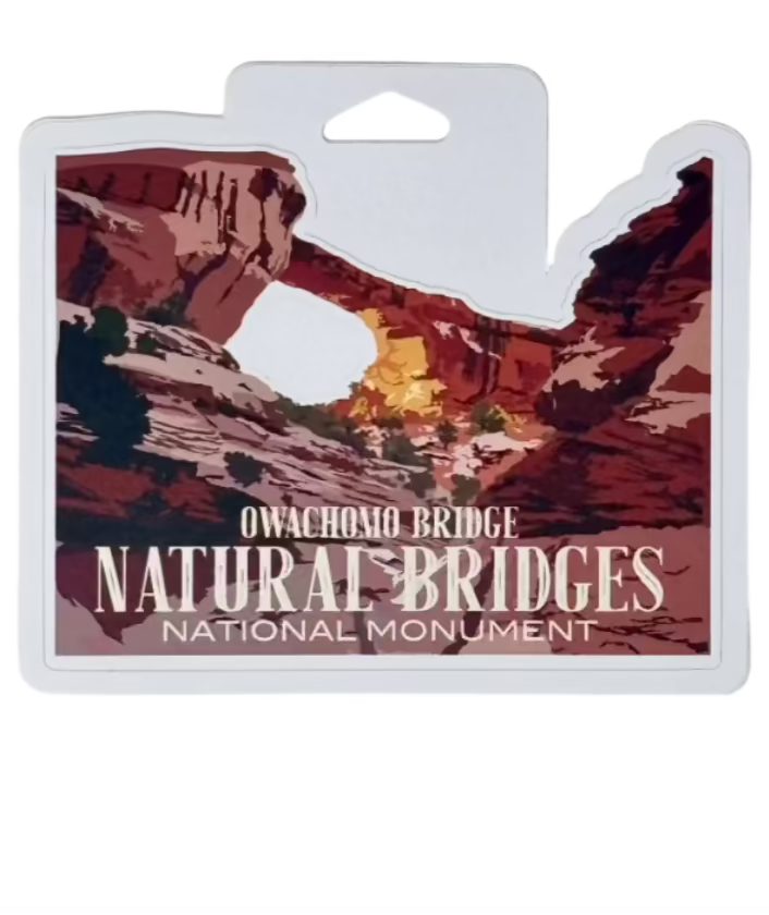 Natural Bridges Owachomo Bridge Die-Cut Sticker