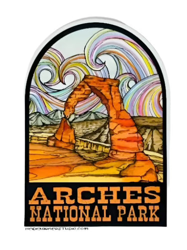 Arches Delicate Arch Waves Sticker