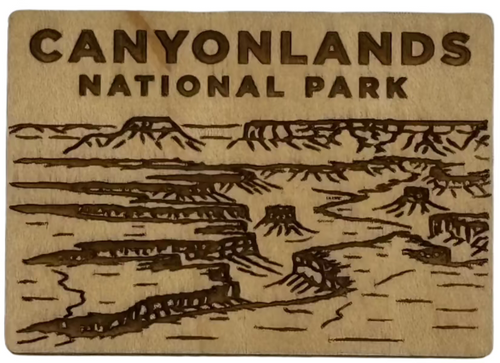 Canyonlands Wood Magnet