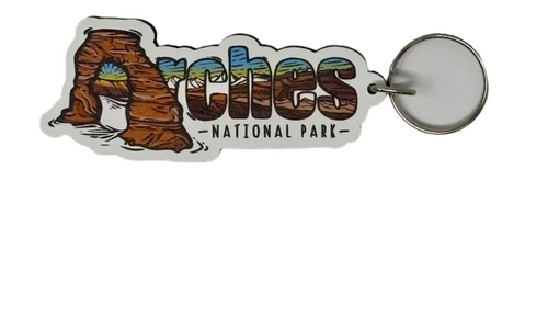 Arches National Park Word Keychain