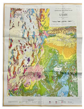 Load image into Gallery viewer, Utah Geologic Highway Map