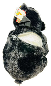 Black Bear Plush Backpack