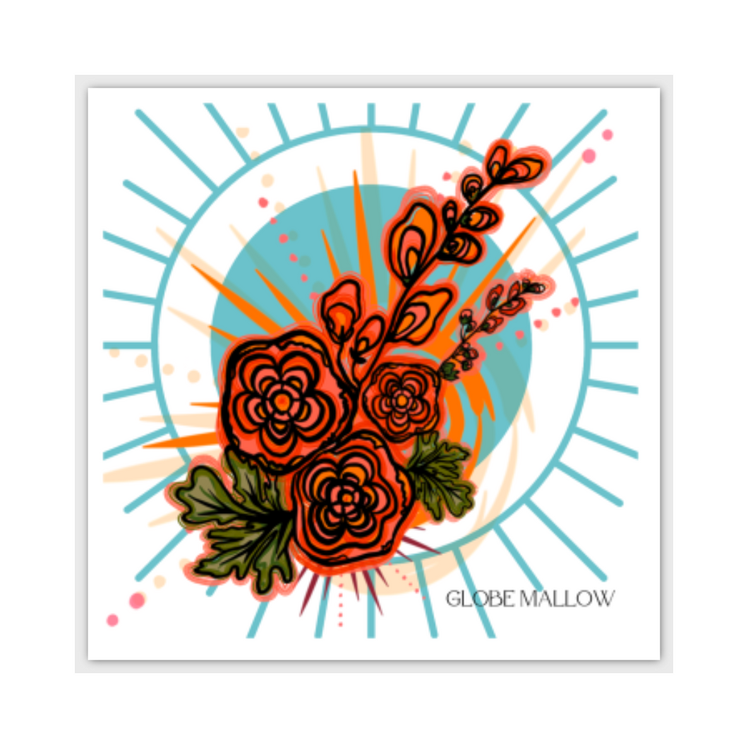 Globe Mallow Postcard