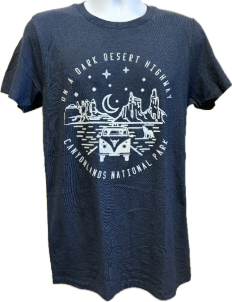 Canyonlands Dark Desert Highway T-Shirt