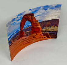 Load image into Gallery viewer, Curved Metal Print Delicate Arch