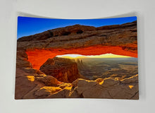 Load image into Gallery viewer, Curved Metal Print Mesa Arch