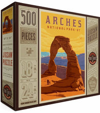 Load image into Gallery viewer, Arches National Park Retro Puzzle