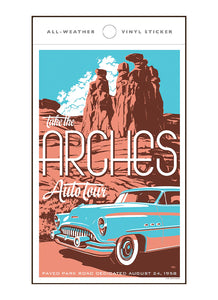 Arches Auto Tour Sticker