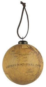 Arches Map Globe Ornament