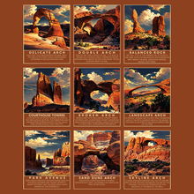 Load image into Gallery viewer, Arches Mini Posters T-Shirt