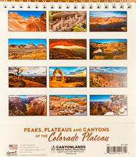 Load image into Gallery viewer, 2024 Peaks, Plateaus and Canyons Desk Calendar