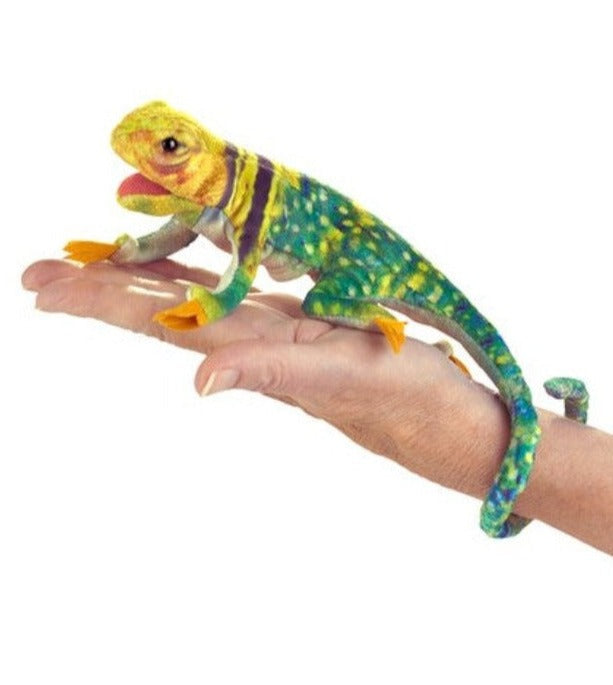 Mini Collared Lizard Finger Puppet