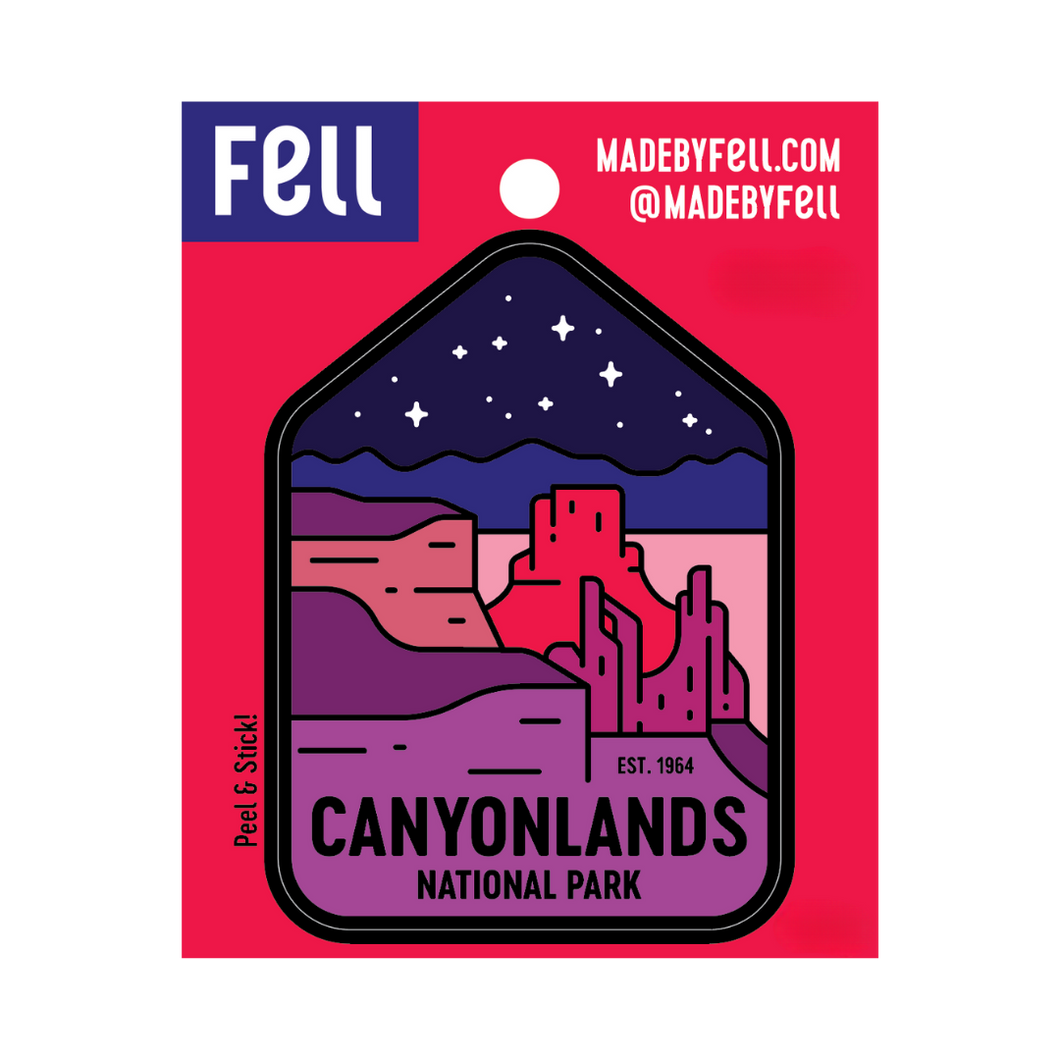 Canyonlands Glow in the Dark Mesa Arch View Sticker