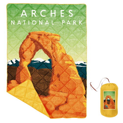 Delicate Arch Outdoor Blanket