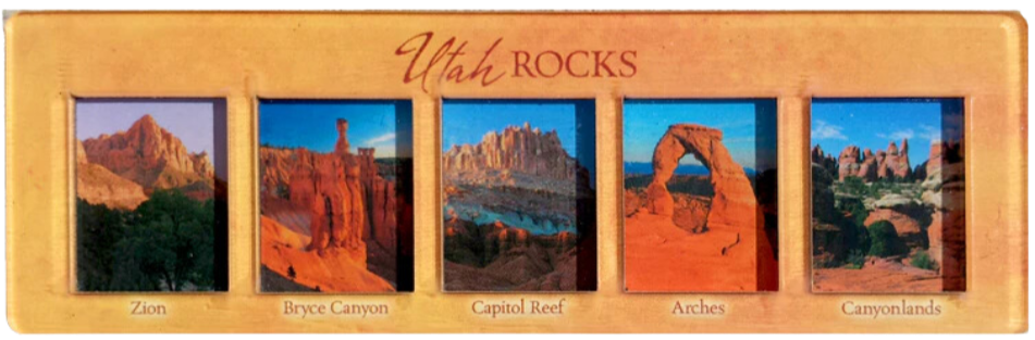 Utah Rocks 3D Panoramic Magnet