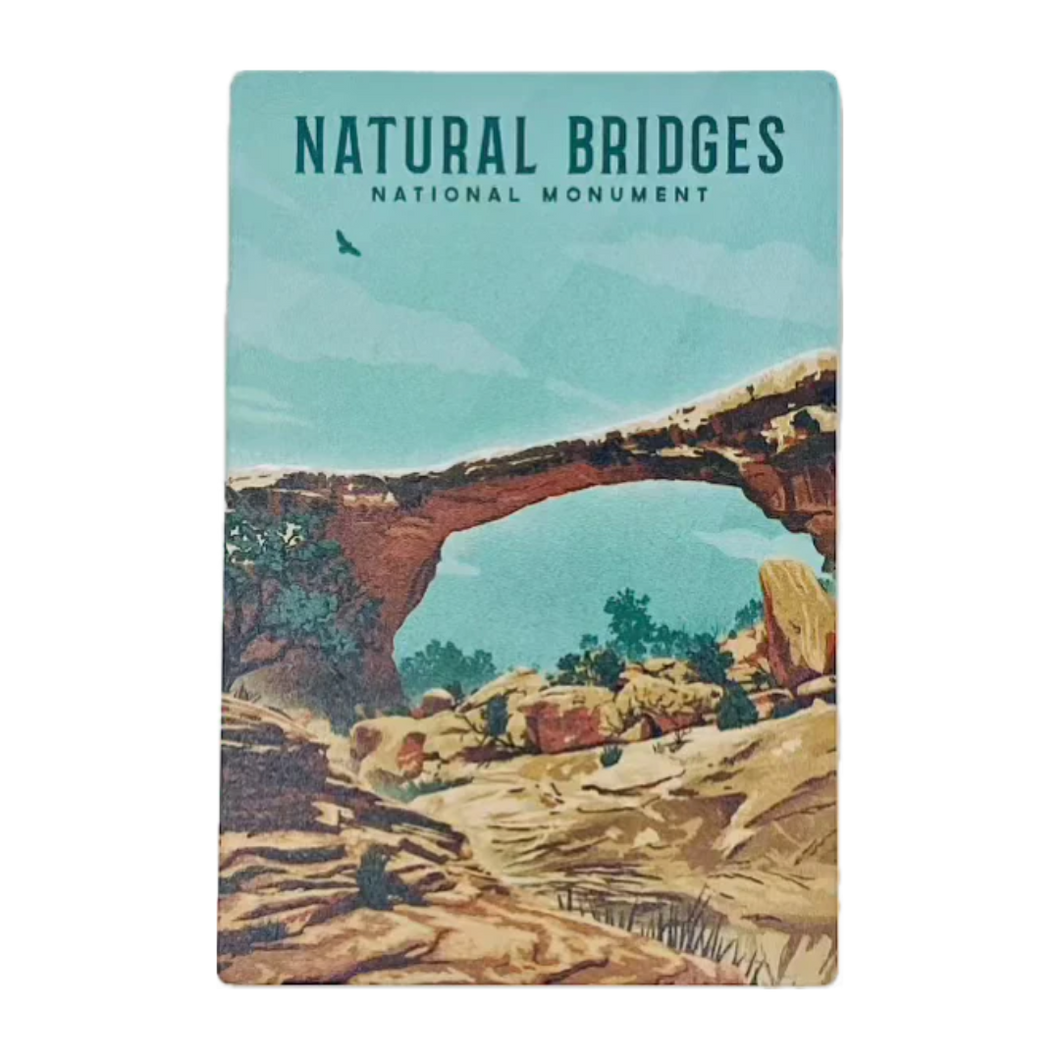 Natural Bridges Metal Magnet