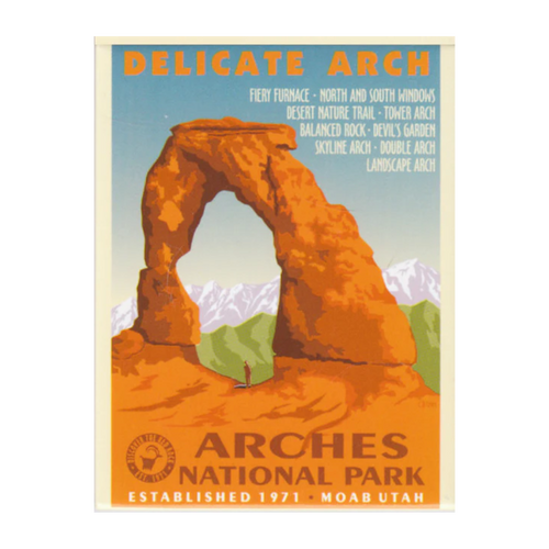 Arches Retro Magnet