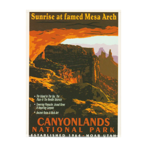 Canyonlands Retro Magnet