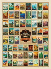 Load image into Gallery viewer, National Parks Retro Puzzle