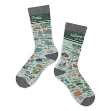 Load image into Gallery viewer, National Parks of the USA Map Socks