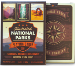 54 Illustrated National Parks Playing Cards