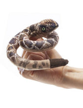 Load image into Gallery viewer, Mini Rattlesnake Finger Puppet