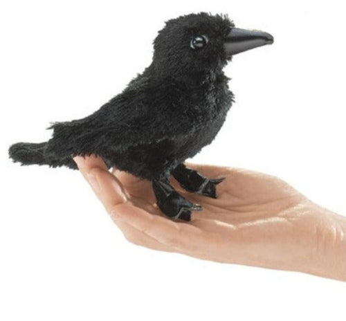 Mini Raven Finger Puppet