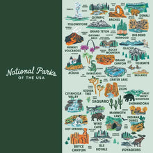 Load image into Gallery viewer, National Parks of the USA Map Socks