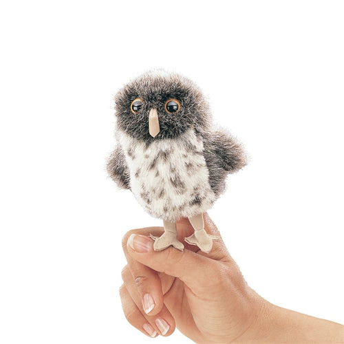 Mini Spotted Owl Finger Puppet