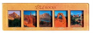 3-D Utah Rocks Panoramic Magnet