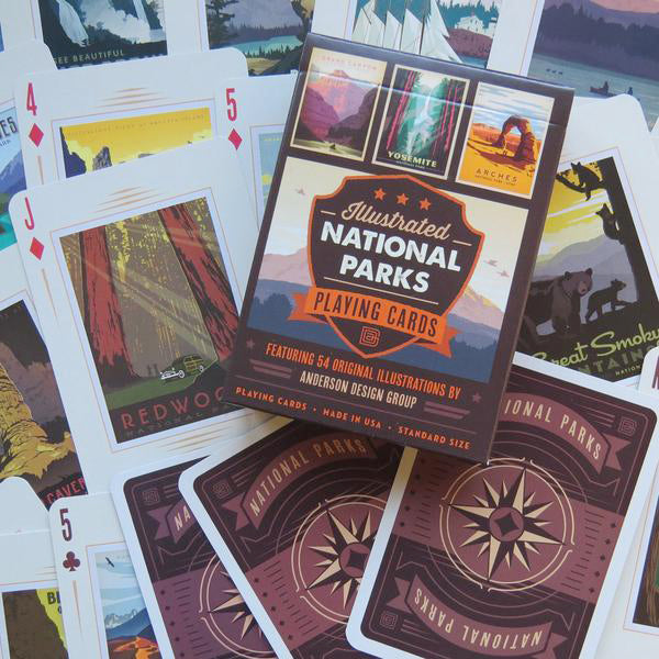 59 Illustrated National Parks Playing Cards
