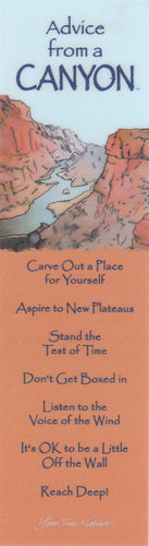 Advice from a Canyon Bookmark