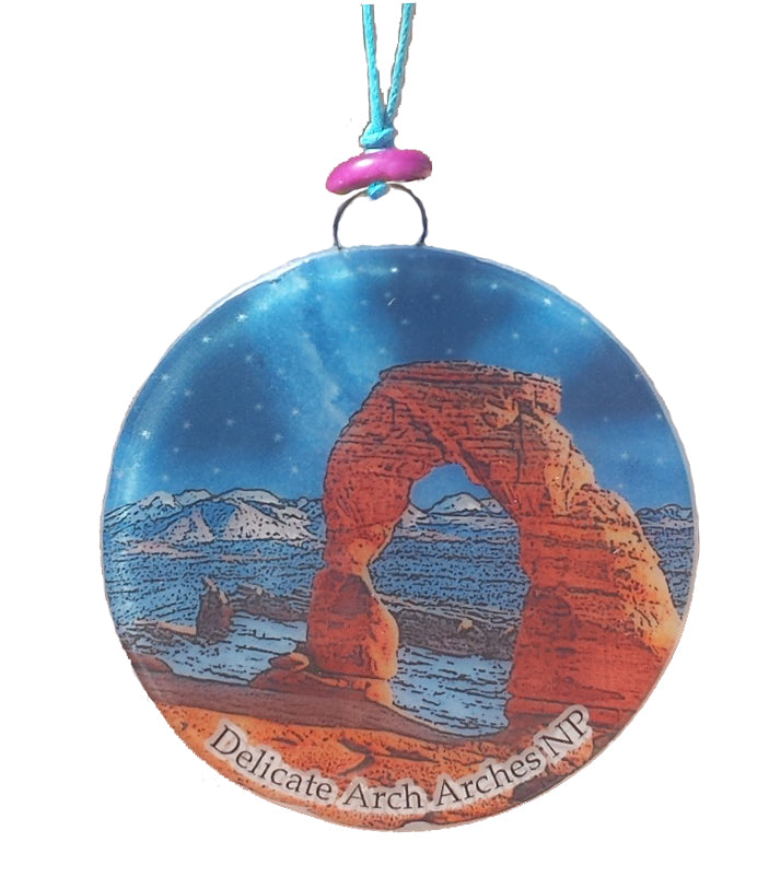 Arches Delicate Arch Glass Ornament Sun Catcher