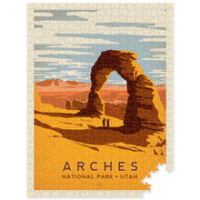 Load image into Gallery viewer, Arches National Park Retro Puzzle