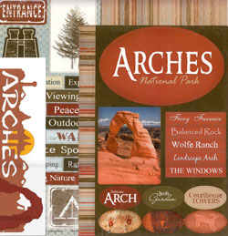 Arches National Park Scrapbook Kit