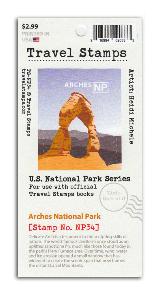 Arches National Park Travel Stamp
