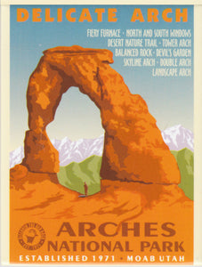 Arches Retro Magnet
