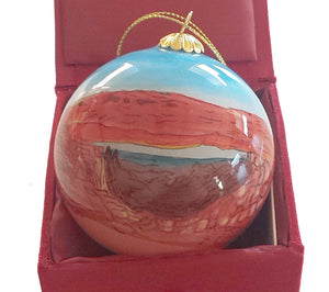 Canyonlands Hand-Painted Glass Ornament