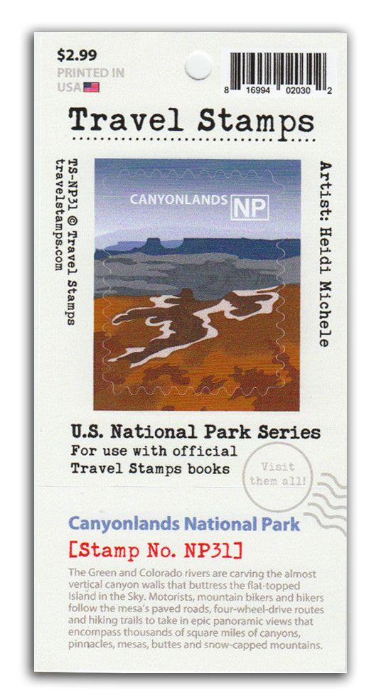 Canyonlands National Park Travel Stamp – Canyonlands Natural History ...