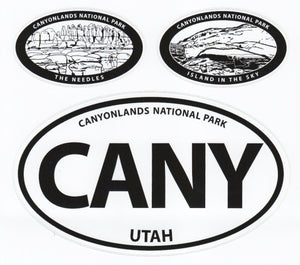 Canyonlands Vinyl Decal Set