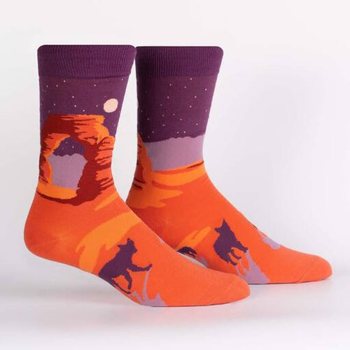 Men's Crew Sock Delicate Arch Night