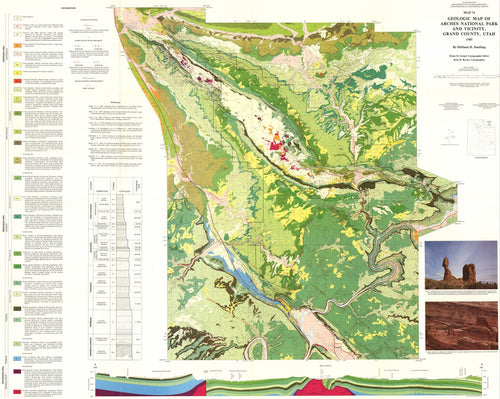 Geologic Map of Arches National Park