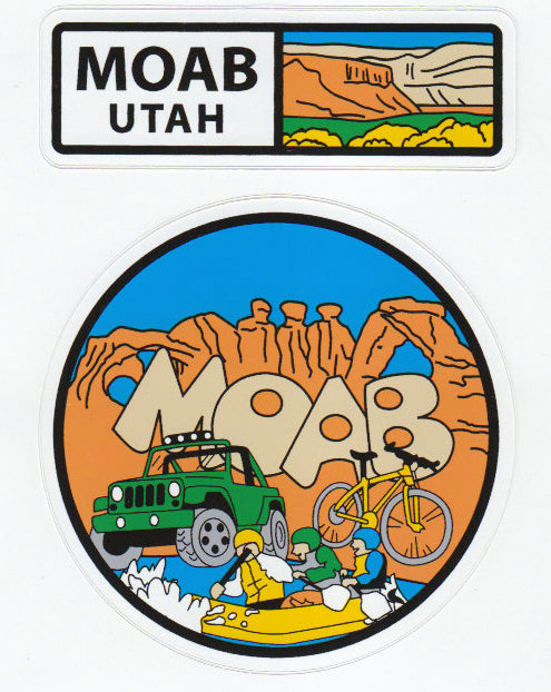 Moab Adventure Stickers