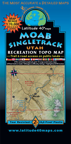 Moab Singletrack Trails Map