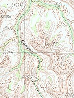 Moss Back Butte 7.5-minute Map