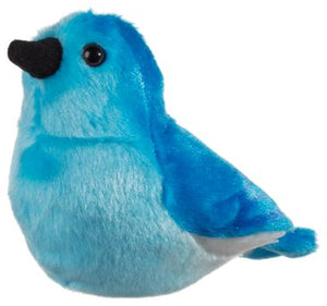 Mountain Bluebird Plush with real bird call