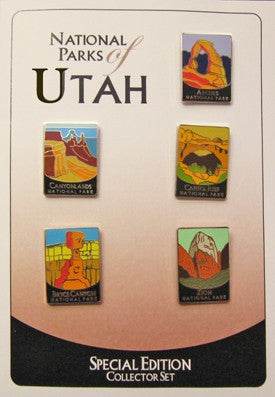 National Parks of Utah Lapel Pin Set