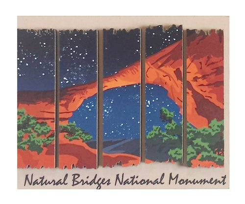 Natural Bridges 2D Wood Magnet